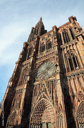 Strabourg Cathedral called Notre-Dame in France with only one bel tower photo