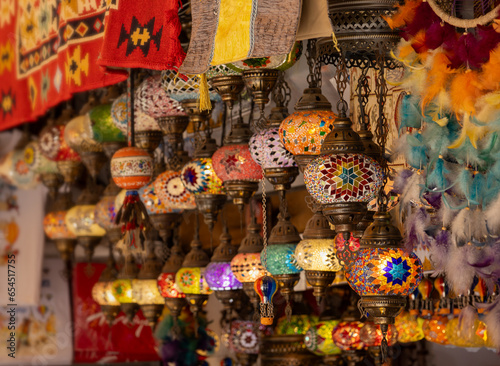 In a handcraft bazaar in Turkey