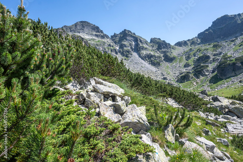 Landscape of Rila Mountain near Malyovitsa peak, Bulgaria