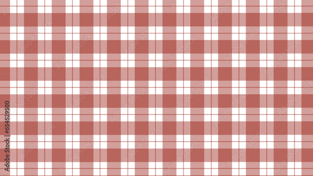 Dark red and white plaid fabric texture as a background Dark red and white plaid fabric texture as a background