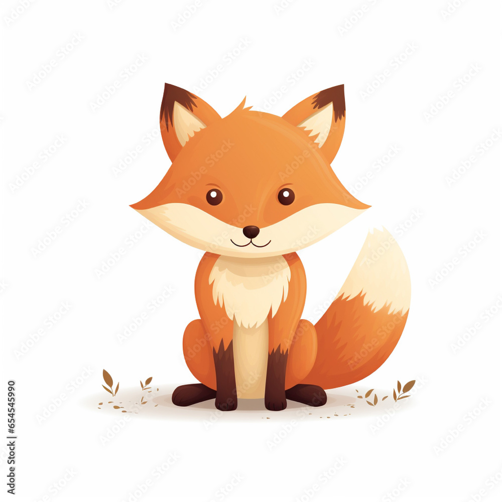 Red fox cartoon Red fox cartoon