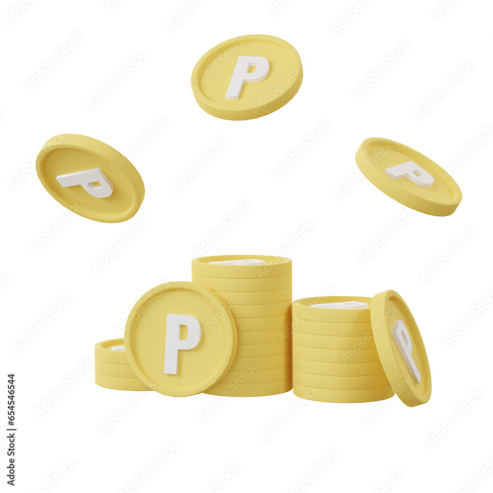 3D Gold Coins Stack on purple background, 3D coins icon for web banner, and mobile application icon, graphic element. 3D render illustration. 3D Gold Coins Stack on purple background, 3D coins icon for web banner, and mobile application icon, graphic element. 3D render illustration.