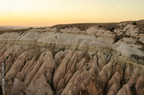 fairy chimney shapes in cappadocia region photo