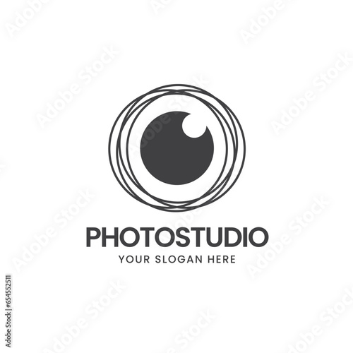 Modern photography logo vector design. camera icon design