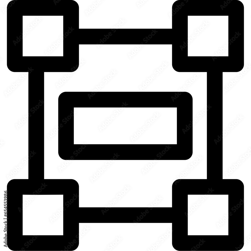 Rectangle frame Icon Rectangle frame Icon