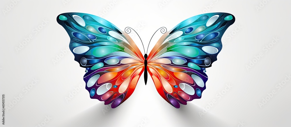 Butterfly wings for mental health support - obrazy, fototapety, plakaty 