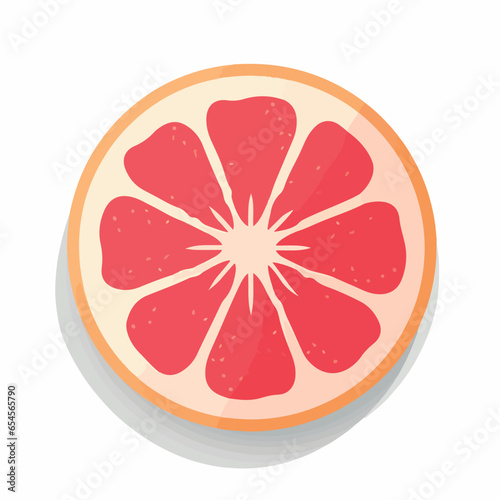 Grapefruit in cartoon, doodle style. 2d vector illustration in logo, icon style. AI Generative