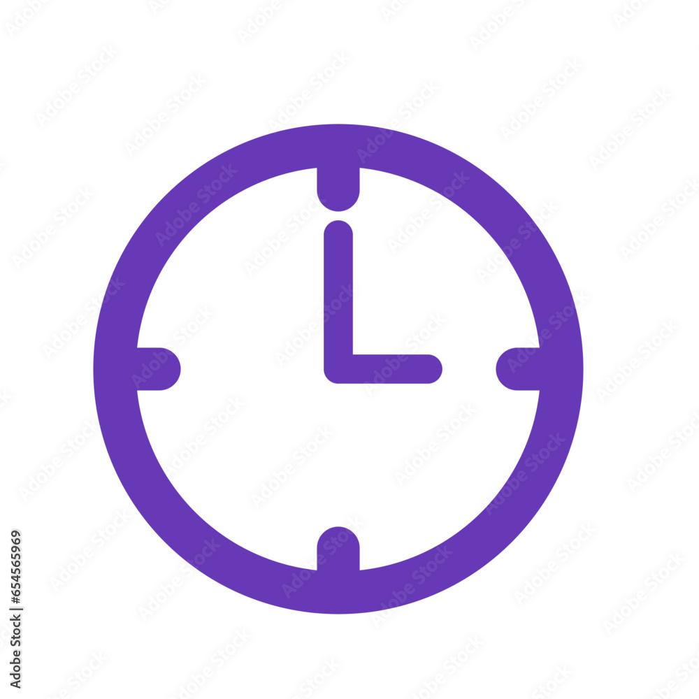 Plum clock icon Plum clock icon