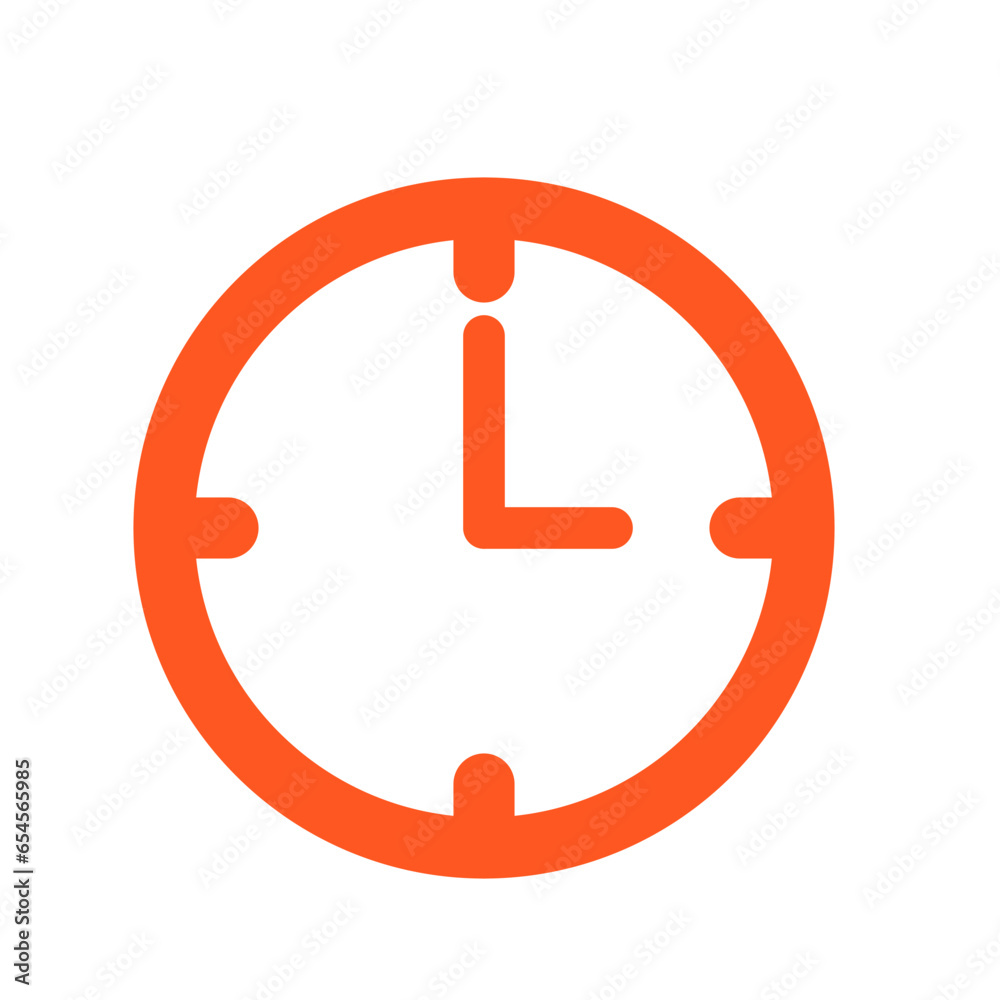 Red clock icon Red clock icon