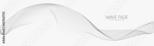 Abstract background with faded line waves. Warped waveform.