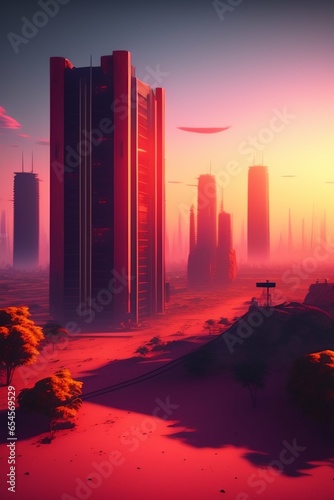 country marina at sunset