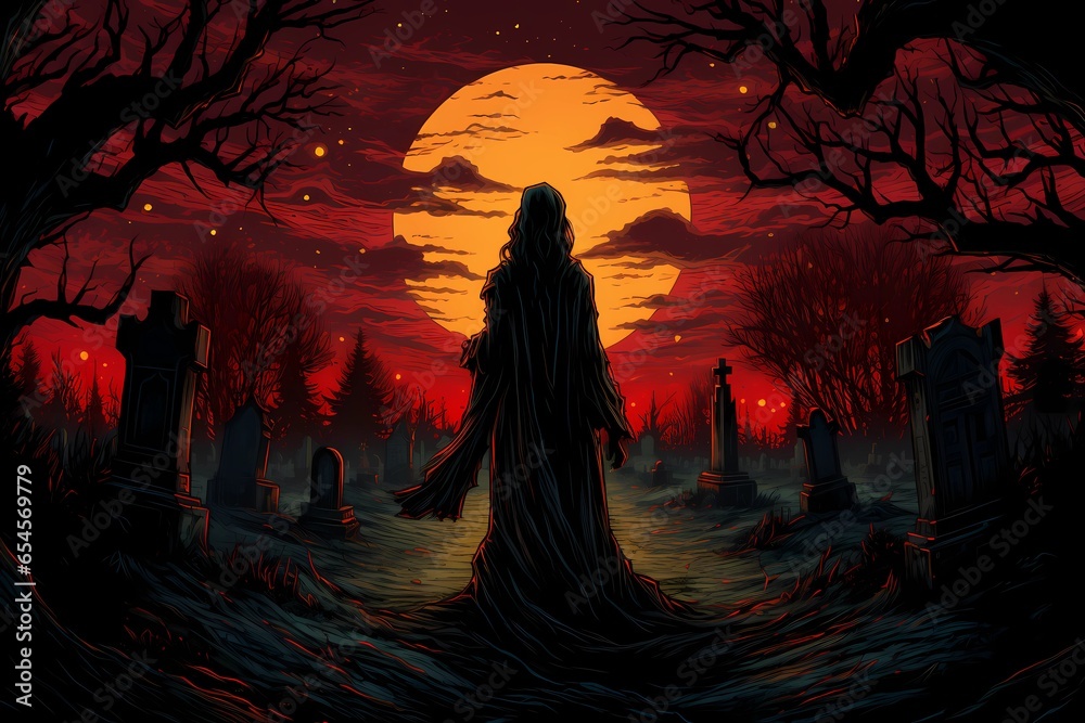 the witch in the cemetery