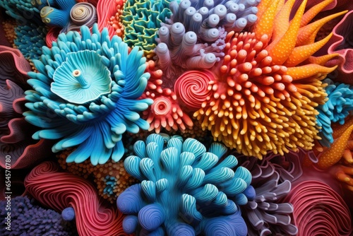 colorful coral reefs © PinkiePie