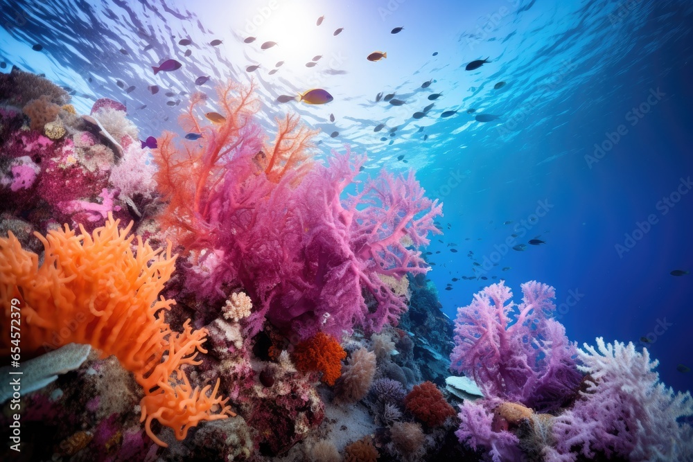 Naklejka premium colorful coral reefs