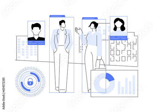 Computer vision abstract concept vector illustration.