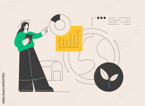 Holistic management abstract concept vector illustration.