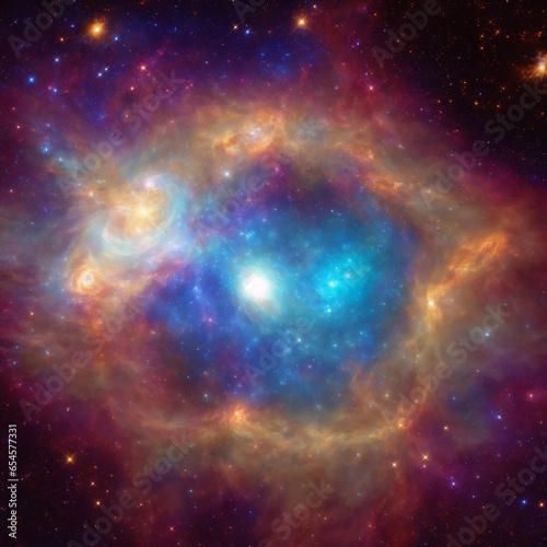 A massive star nearing the end of its life, just moments before it explodes into a brilliant supernova - AI Generative