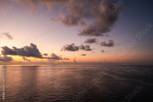 Dramatic sky over the Caribbean Sea, the Bahamas, North Atlantic Ocean © Kanokwalee