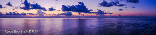 Dramatic sky over the Caribbean Sea, the Bahamas, North Atlantic Ocean © Kanokwalee