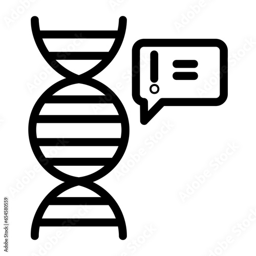 genetic data icon