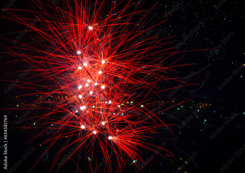 Fireworks at the new year festival Fireworks at the new year festival