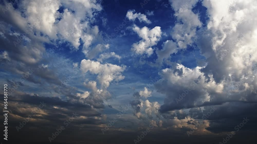 Puffy White Clouds and Blue Sky Time Lapse Puffy White Clouds and Blue Sky Time Lapse