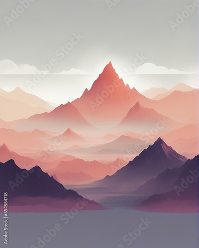 Minimal Mountains Artwork