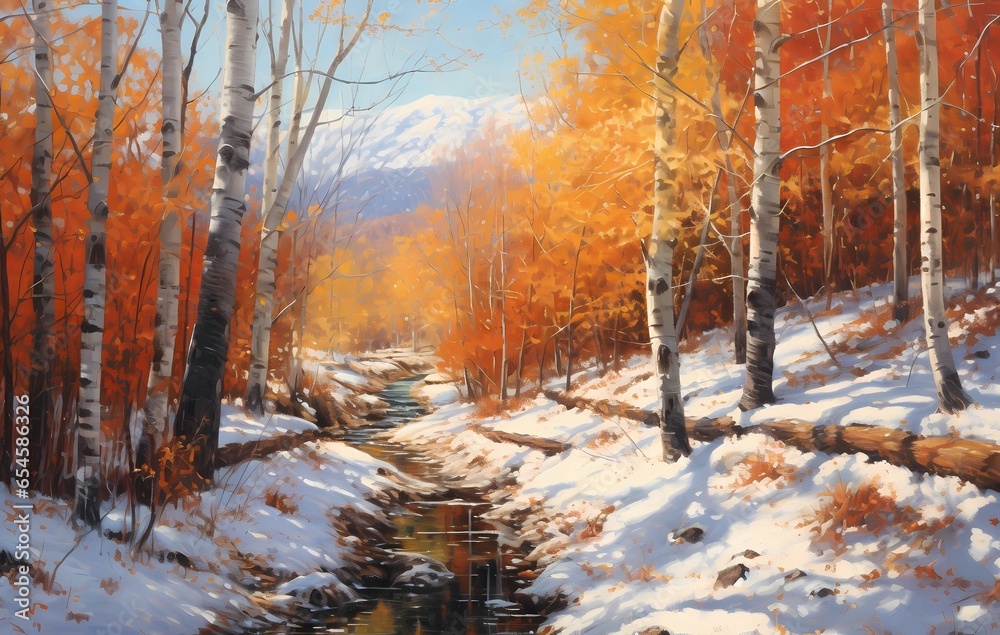 winter forest landscape winter forest landscape