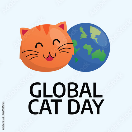 Flyers promoting Global Cat Day or other events can utilize vector images regarding the holiday. design of a flyer, a celebration.