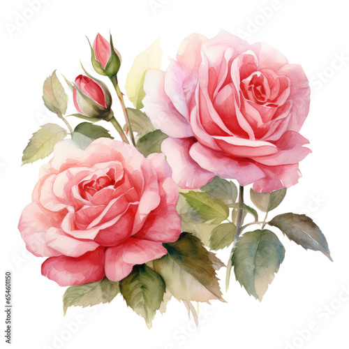 pink roses