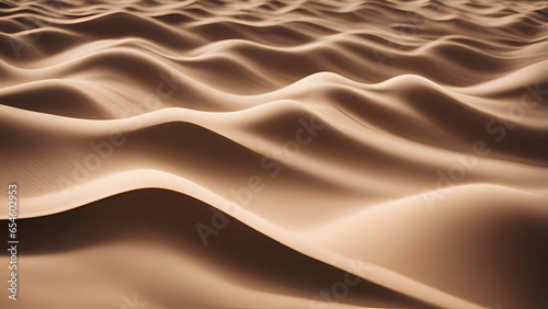 3D render of a brown wavy background with some smooth folds