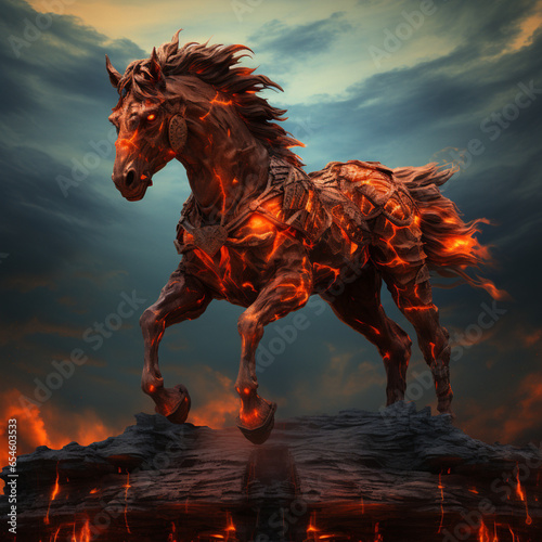 Lava horse