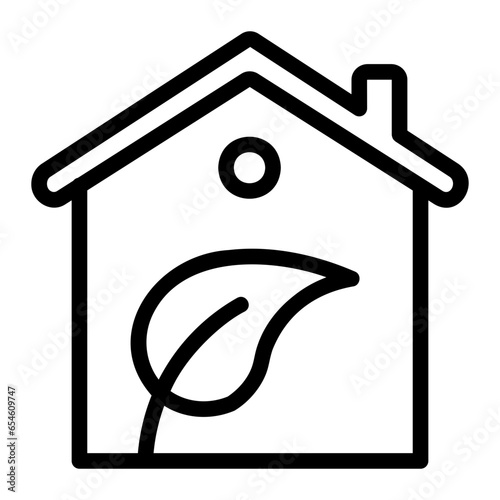 ecological house icon