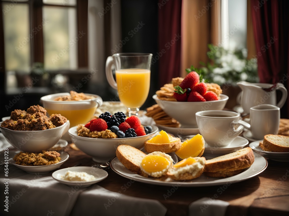 breakfast on the table breakfast on the table