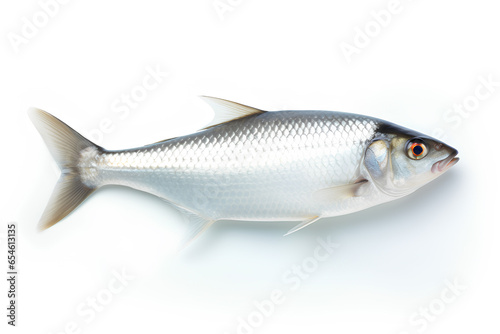 One Fresh Sea Fish Isolated on a Transparent Background, Generative AI