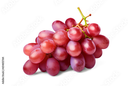 Red Grape Isolated on Transparent Background, Generative AI