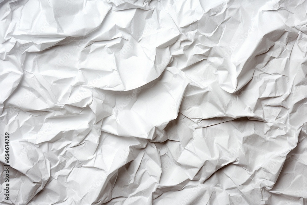 Obraz premium Crumpled Paper Texture : Generative AI
