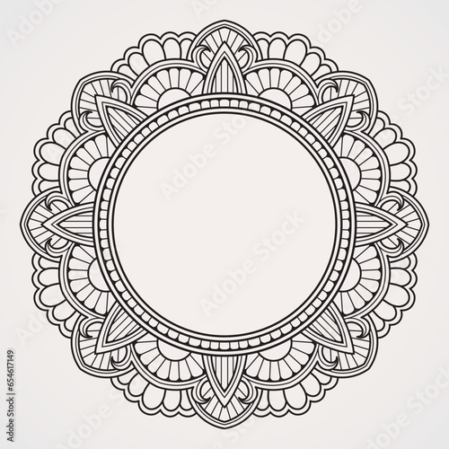 Photography Traditional Border Mandala