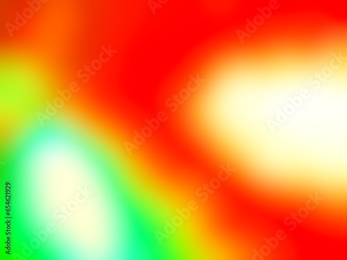 Abstract blur background image of red, green colors gradient used as an illustration. Designing posters or advertisements.