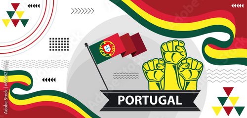 Portugal national day banner design,Modern Abstract Banner Design, Abstract Templates Design, Portuguese people..eps