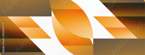 Geometric minimalism with triangles and circles. Blend of basic shapes creating serene, visually pleasing compositions. Wallpaper, banner, background, landing page, wall art, invitation, prints