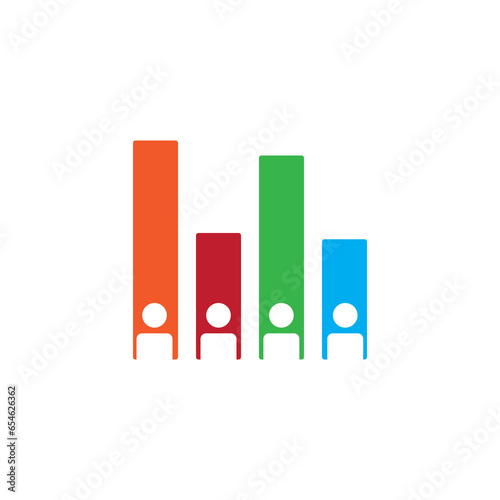Exit polling icon. Simple vector flat trendy style illustration on white background..eps