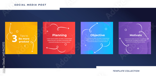 Tips post  be more product collection Social media tutorial, tips, trick, did you know post banner layout template design element