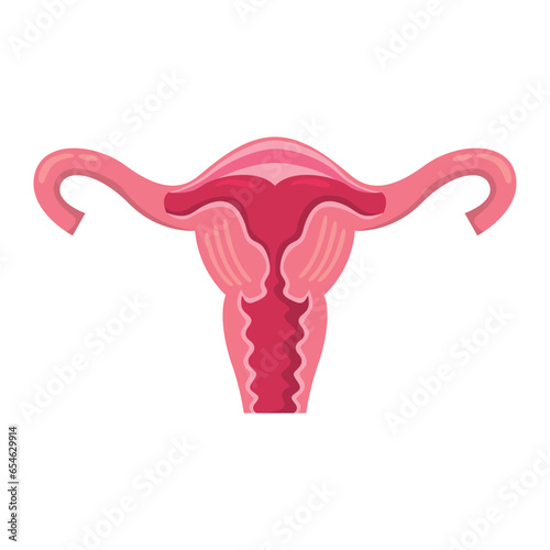 Uterus icon design illustration. Vector design
