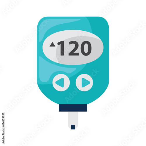 Glucometer icon design illustration. Vector design