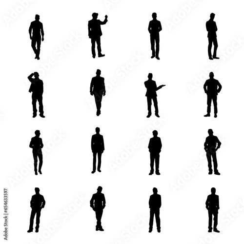 The man silhouette for Business or manager concept