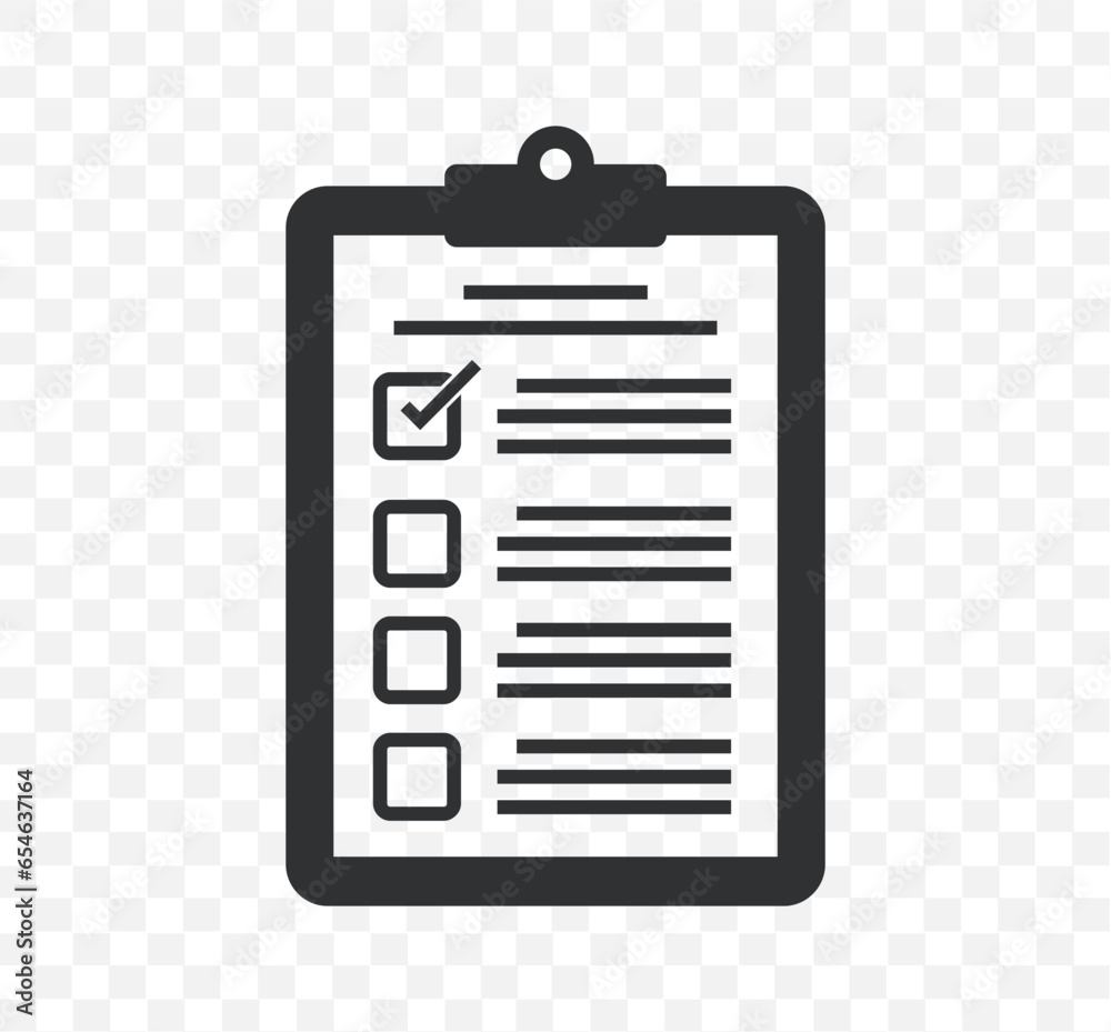 Clipboard checklist icon vector Clipboard checklist icon vector