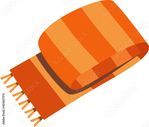 illustration of an orange and white background