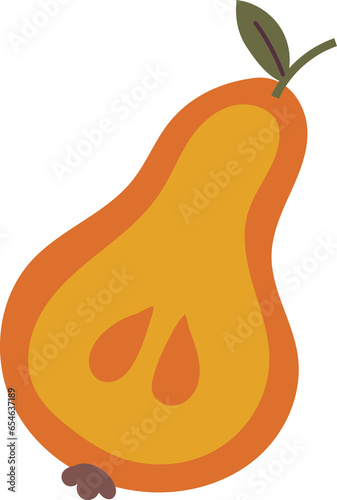 pear on a white background