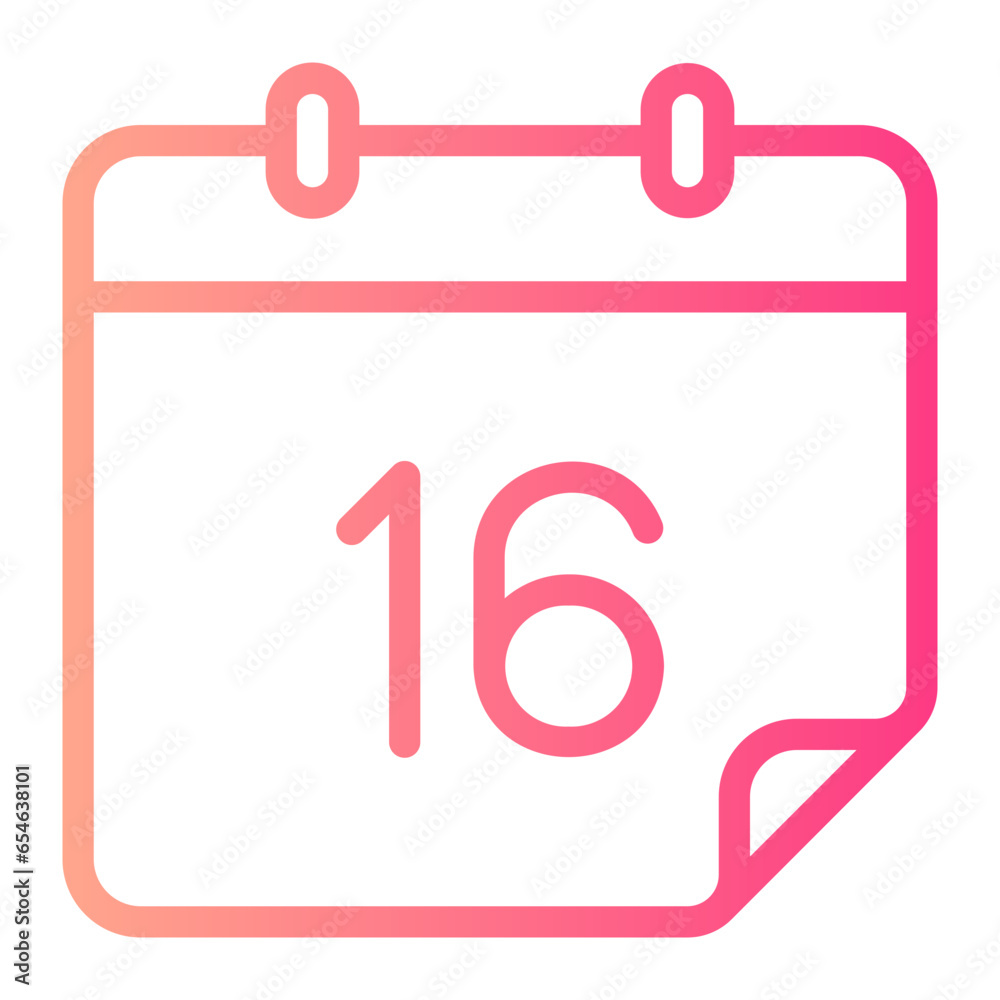 sixteen gradient icon